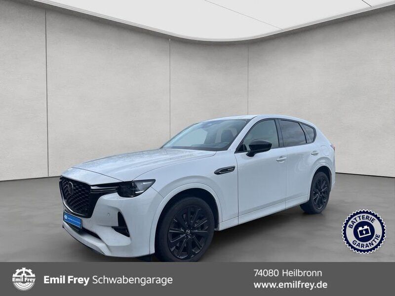 Rhodium white metallic Gebraucht 2024 Mazda CX-60 Homura-Line SUV | 41.990 € (Guter Preis) - Bild 1/3