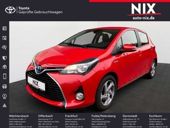 Vulcanorot Gebraucht 2017 Toyota Yaris Hybrid Basis Kleinwagen | 13.990 € (Fairer Preis) - Bild 1/4