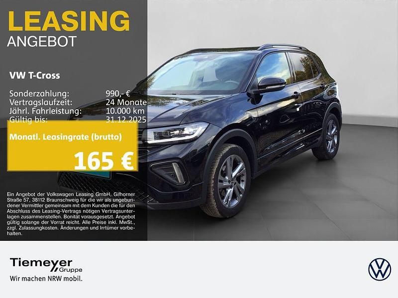 Schwarz Gebraucht 2025 VW T-Cross R-line SUV | 26.950 € (Fairer Preis) - Bild 1/4