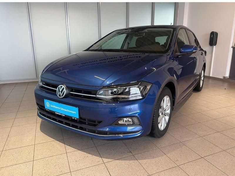 Gebraucht VW Polo Highline 95 PS (69 kW) 2018 Blau Kleinwagen