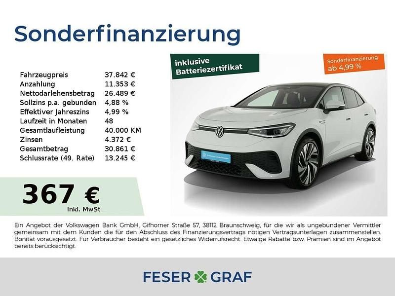 Weiss Gebraucht 2023 VW ID.5 Pro Performance SUV | 37.842 € (Etwas zu teuer) - Bild 1/2