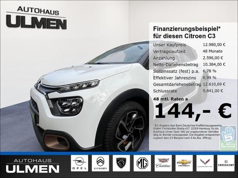 Weiss Gebraucht 2023 Citroën C3 PureTech Kleinwagen | 12.980 € (Fairer Preis) - Bild 1/4