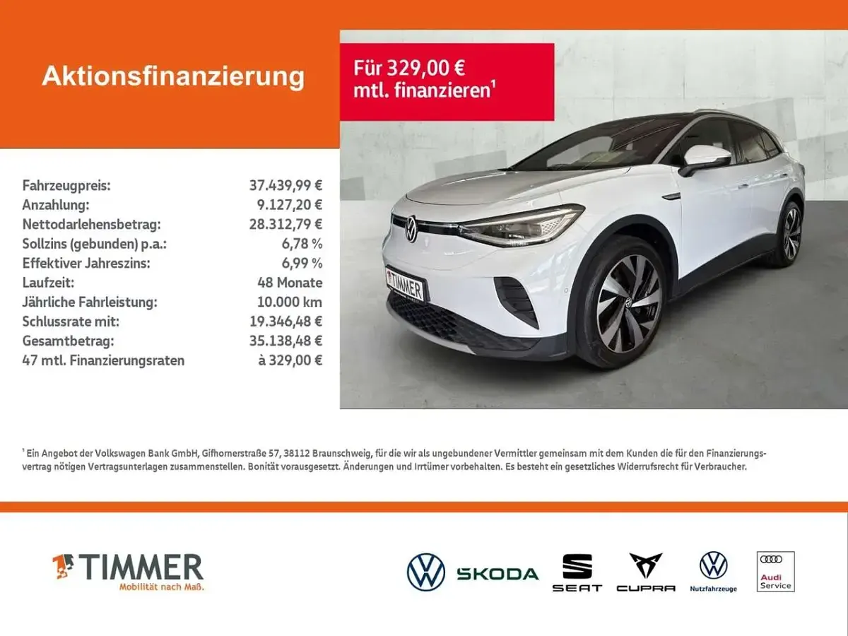 Gebraucht VW ID.4 Pro 210 kW (286 PS) 2024 Gletscherweiß metallic SUV