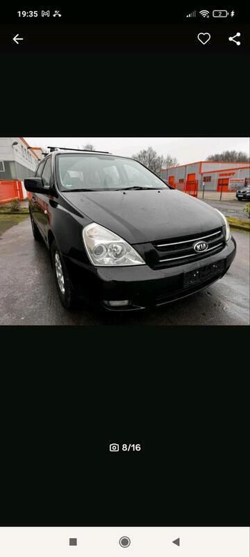 Schwarz Gebraucht 2009 Kia Carnival 2 Van / Kleinbus | 1.500 € (Fairer Preis) - Bild 1/4