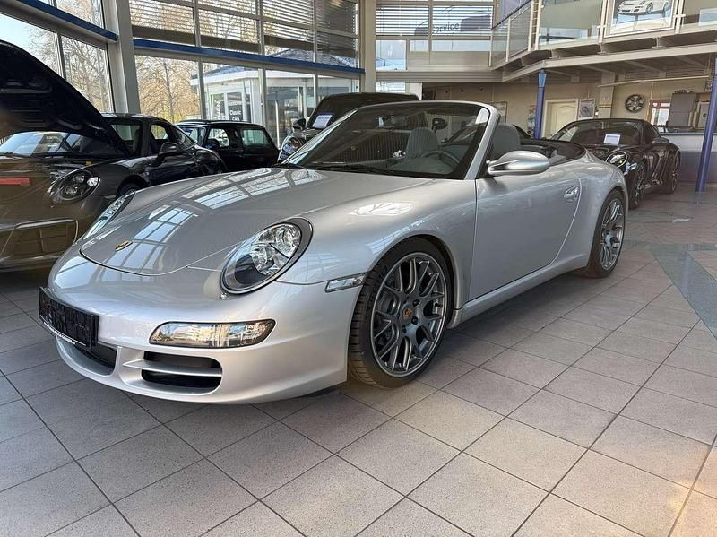 Arktissilber met. Gebraucht 2007 Porsche 911 Carrera Cabriolet Cabrio | 54.900 € (Fairer Preis) - Bild 1/4