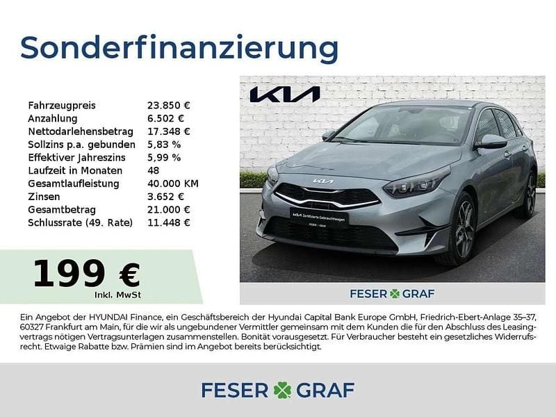Lunarsilber metallic Gebraucht 2025 Kia Ceed Spirit Limousine | 23.850 € (Guter Preis) - Bild 1/4