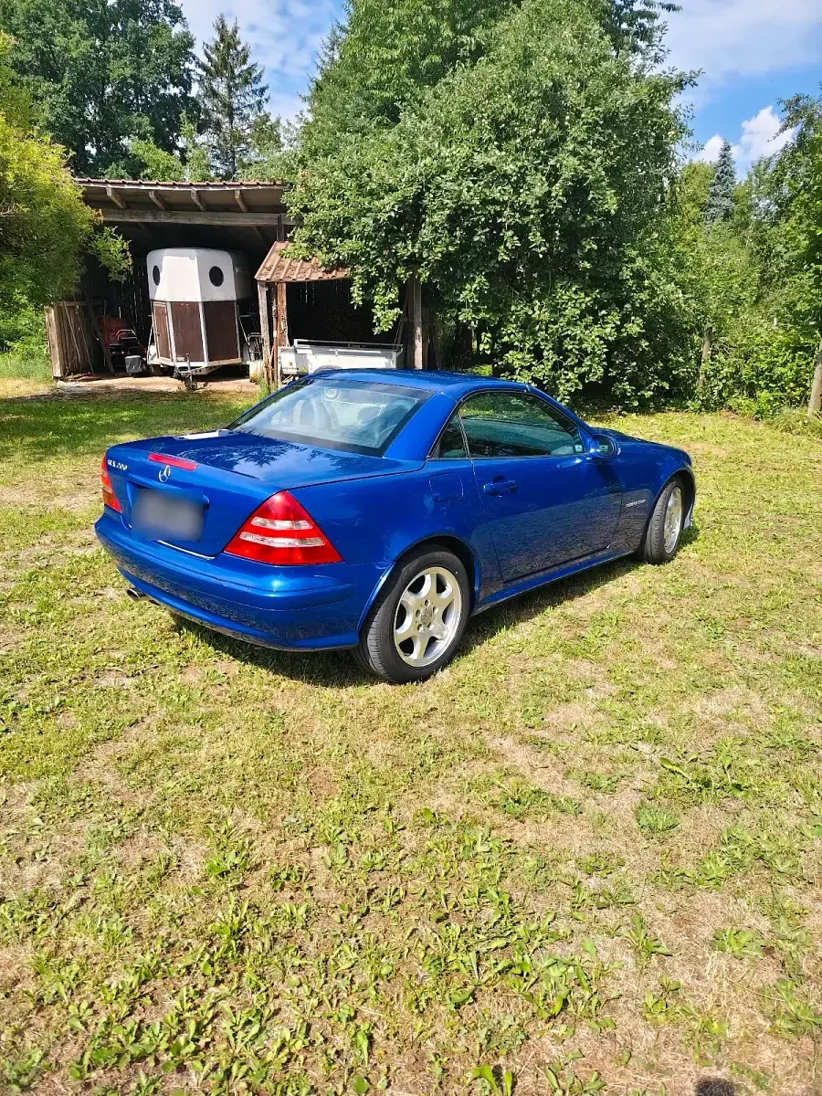 Gebraucht Mercedes SLK200 163 PS (119 kW) 2001 Blau Cabrio