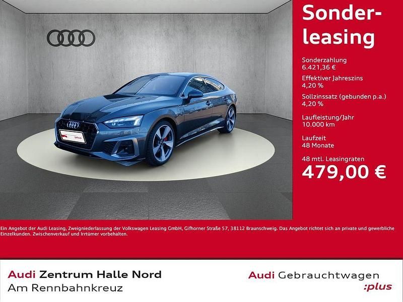 Grau Gebraucht 2024 Audi A5 Sportback S-Line Kleinwagen | 55.980 € - Bild 1/4