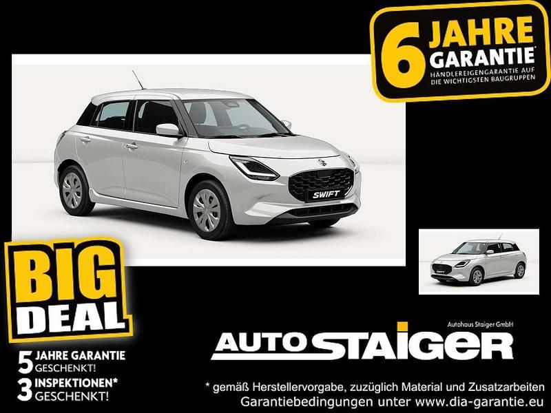 Neu Suzuki Swift Club 83 PS (61 kW) 2025 Pure white pearl metallic Kleinwagen