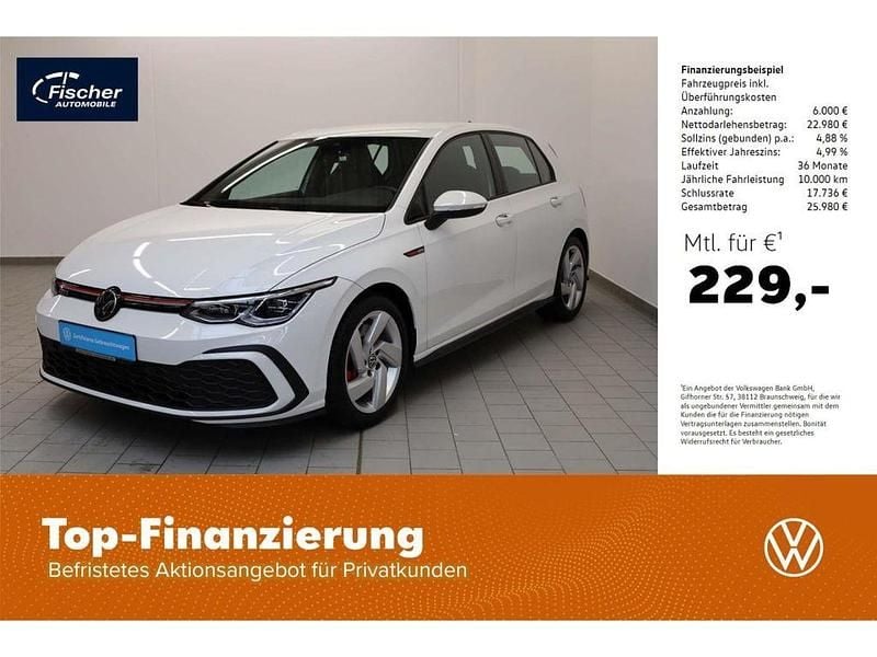 Weiss Gebraucht 2022 VW Golf VIII GTI Limousine | 28.980 € (Guter Preis) - Bild 1/4