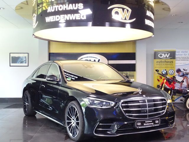 Obsidianschwarz metallic Gebraucht 2021 Mercedes S400 AMG Limousine | 77.890 € (Superpreis) - Bild 1/4