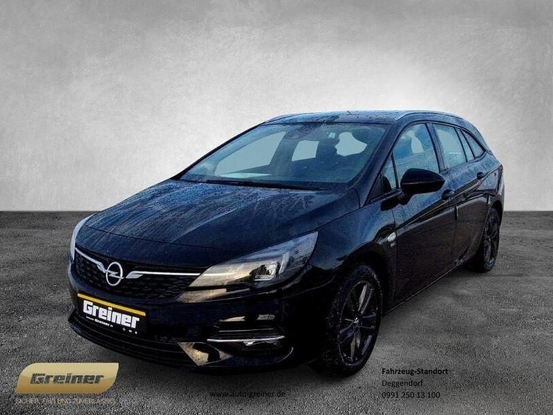 Onyx schwarz (metallic) Gebraucht 2020 Opel Astra Kombi | 14.790 € (Fairer Preis) - Bild 1/4