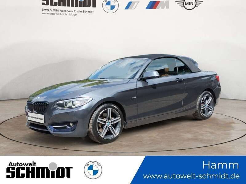 Mineralgrau metallic Gebraucht 2017 BMW 220 Sport Line Cabrio | 24.790 € (Etwas zu teuer) - Bild 1/4