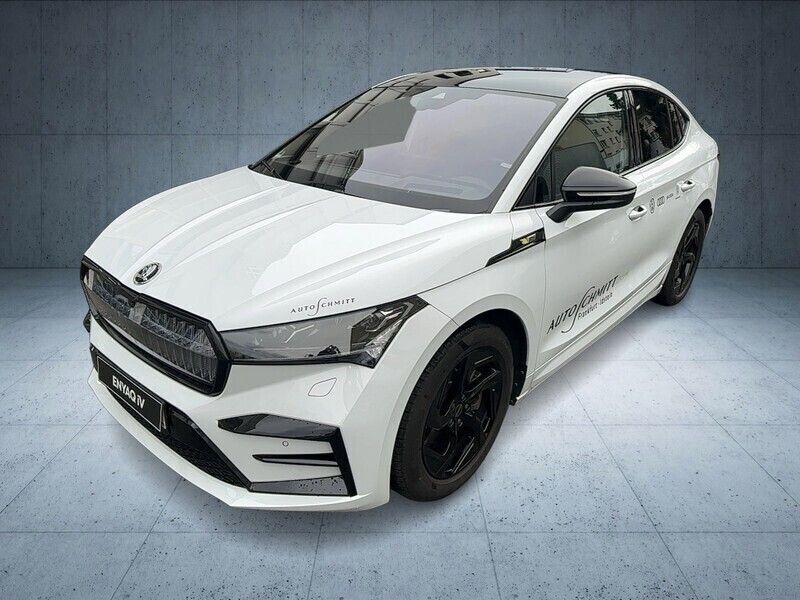 Weiß Gebraucht 2022 Skoda Enyaq iV Lounge SUV | 40.880 € (Fairer Preis) - Bild 1/4