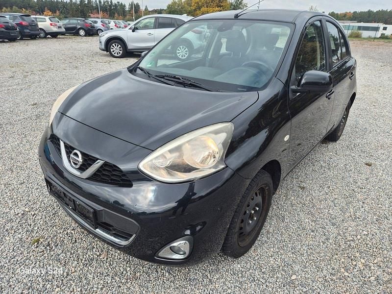 Schwarz Gebraucht 2015 Nissan Micra Acenta Kleinwagen | 2.290 € (Superpreis) - Bild 1/4