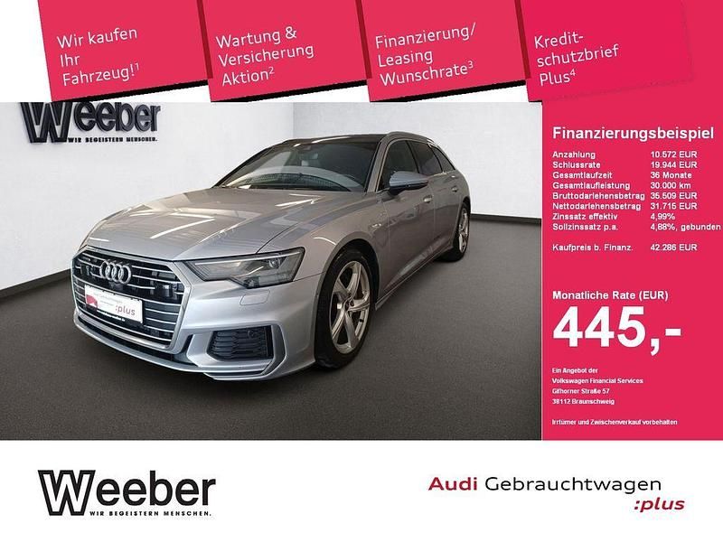 Florettsilber (metallic) Gebraucht 2022 Audi A6 S-Line Kombi | 41.990 € (Guter Preis) - Bild 1/4
