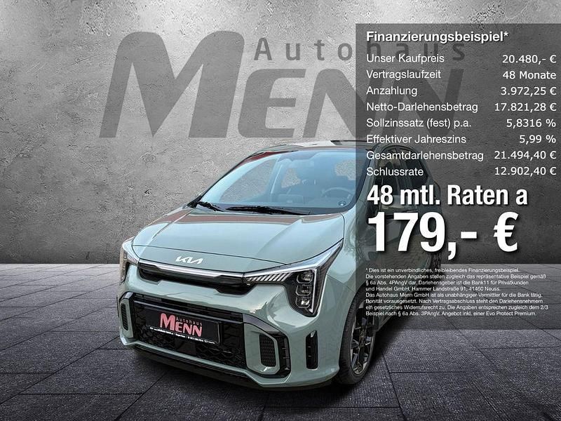 Grau Gebraucht 2025 Kia Picanto GT-Line Kleinwagen | 20.480 € - Bild 1/4