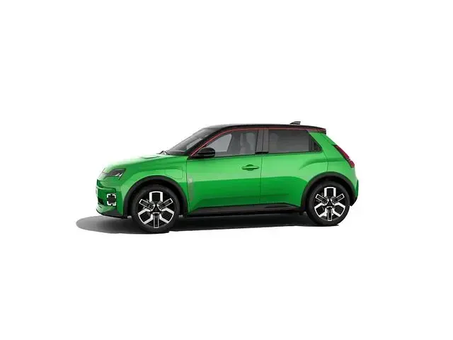 Neu Renault 5 E-Tech Komfort 77 kW (106 PS) 2026 Pop green!, black pearlschwarz metallic (grün) Limousine