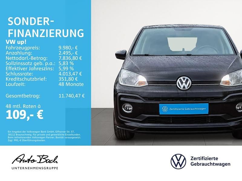 Gebraucht VW up! Join 90 PS (66 kW) 2018 Schwarz Kleinwagen