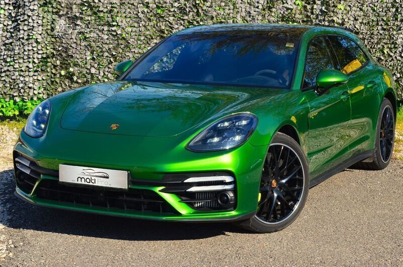 Grün Gebraucht 2021 Porsche Panamera S E-Hybrid Sport Turismo Limousine | 136.990 € - Bild 1/4