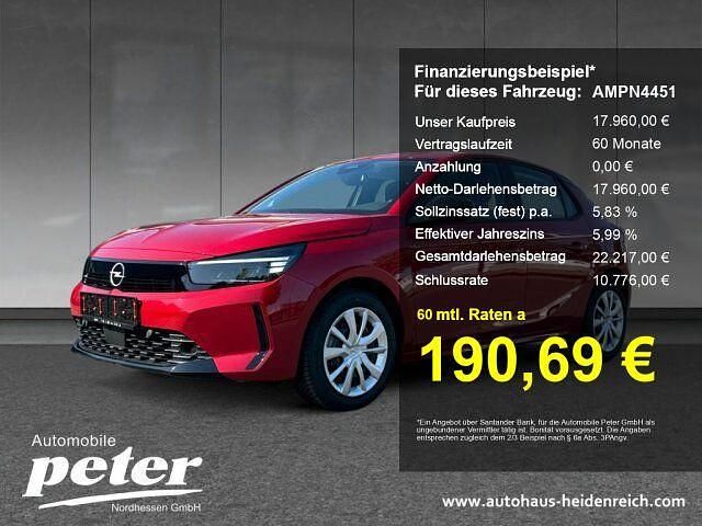 Neu Opel Corsa Edition 101 PS (74 kW) 2025 Schwarz Limousine