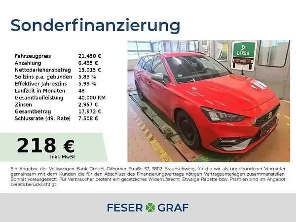 Pure rot Gebraucht 2022 Seat Leon Kombi | 21.450 € (Fairer Preis) - Bild 1/4