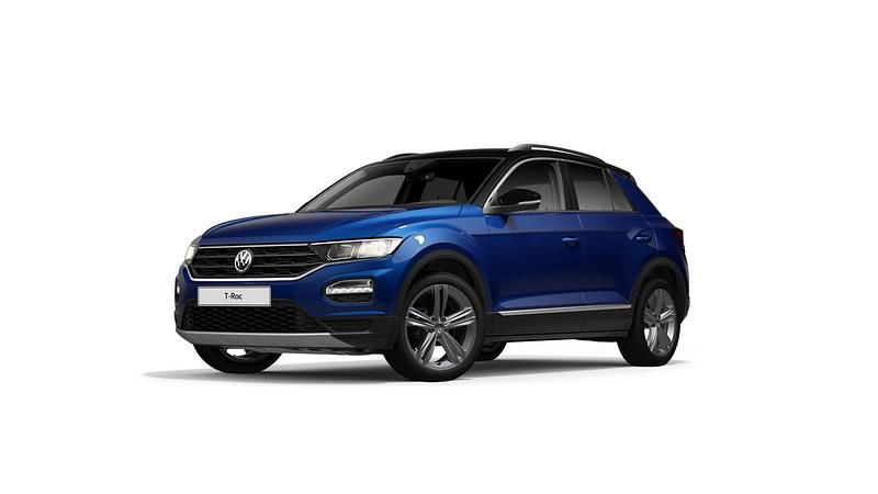 Blau ravennablau metallic (metallic) Gebraucht 2020 VW T-Roc Highline SUV | 26.390 € (Etwas zu teuer) - Bild 1/4