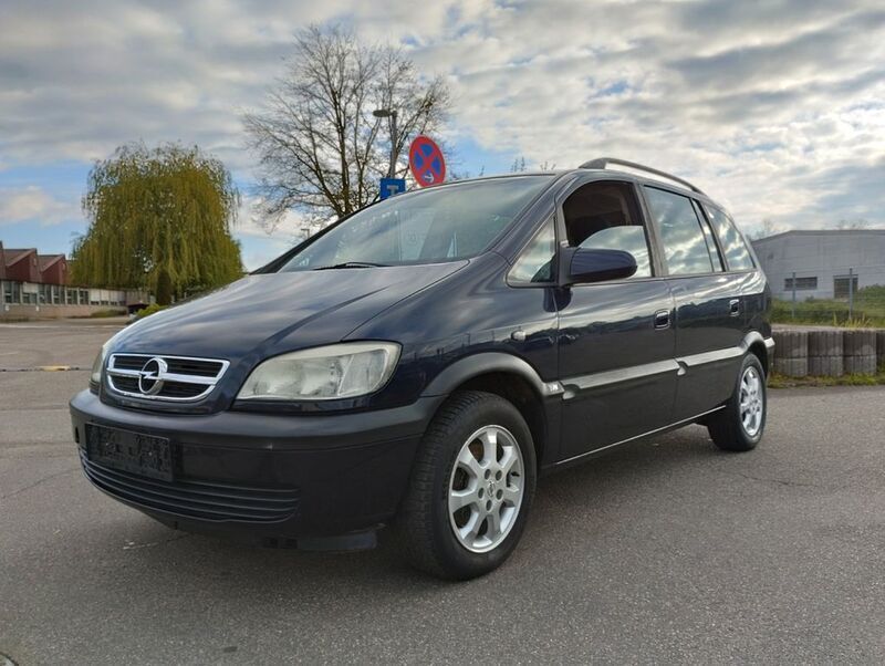 Blau Gebraucht 2004 Opel Zafira Njoy Van / Kleinbus | 699 € (Superpreis) - Bild 1/4