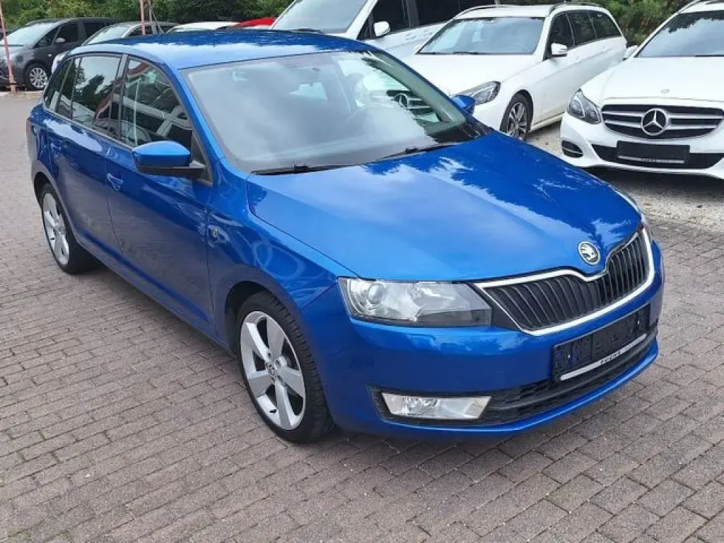Gebraucht Skoda Rapid Elegance 86 PS (63 kW) 2014 Modra race/race blue (metallic) Kleinwagen