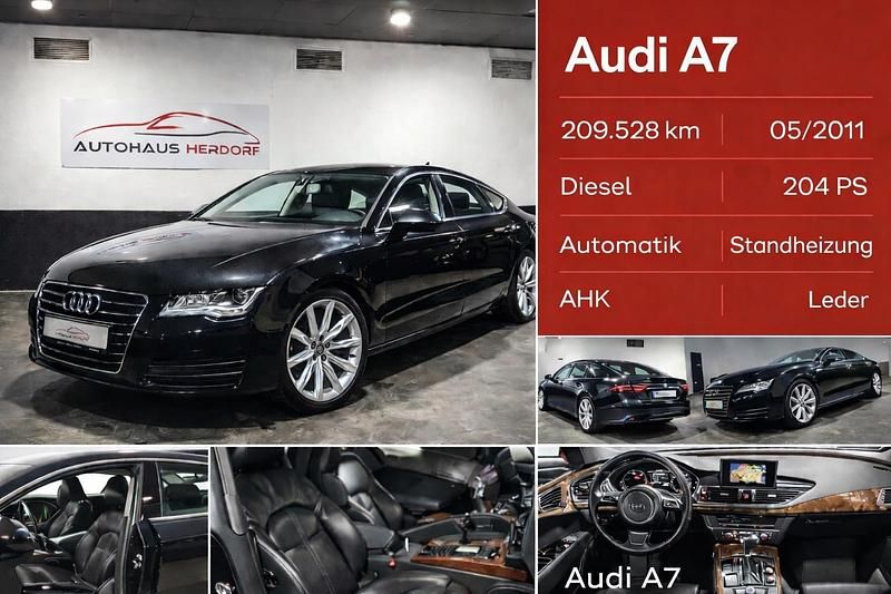 Gebraucht Audi A7 Sportback Comfort 204 PS (150 kW) 2011 Schwarz Kleinwagen