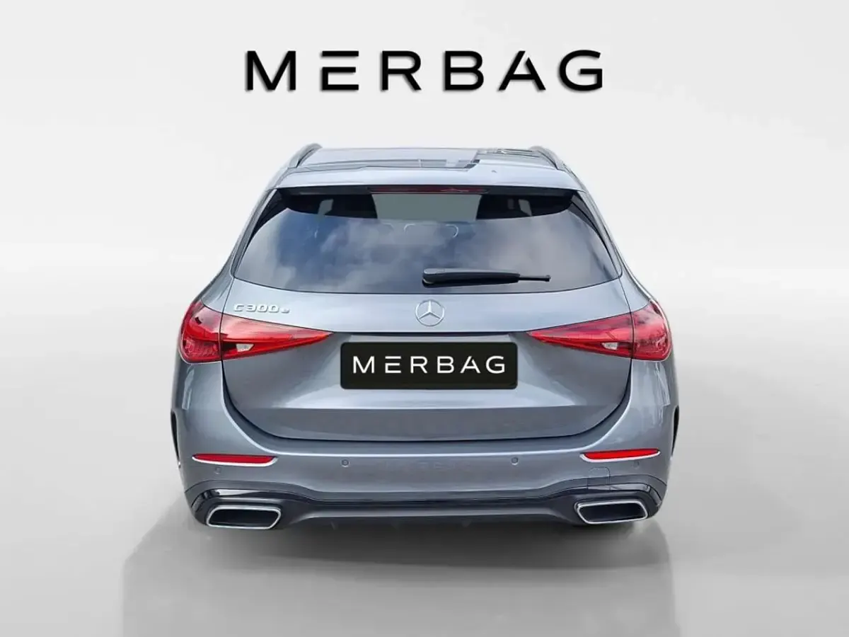 Gebraucht Mercedes C300e AMG line 204 PS (150 kW) 2024 Metalliclack selenitgrau Kombi