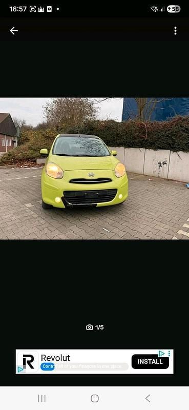 Gebraucht Nissan Micra 80 PS (58 kW) 2012 Grün Kleinwagen