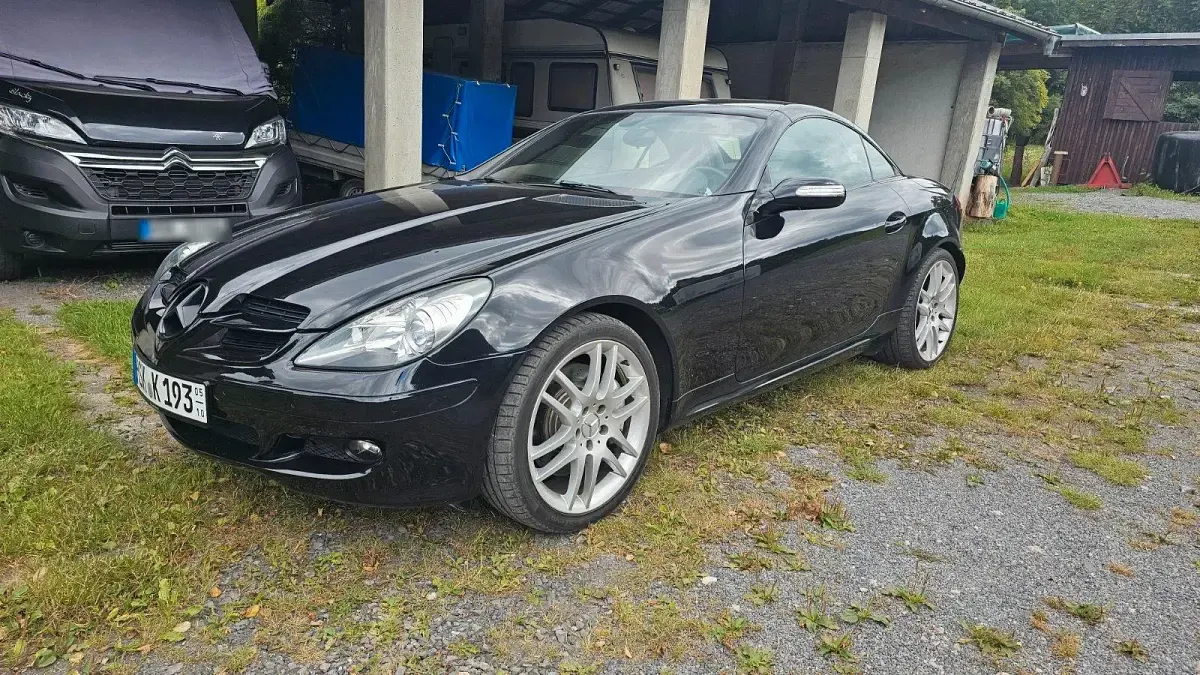 Gebraucht Mercedes SLK200 163 PS (119 kW) 2007 Schwarz Cabrio