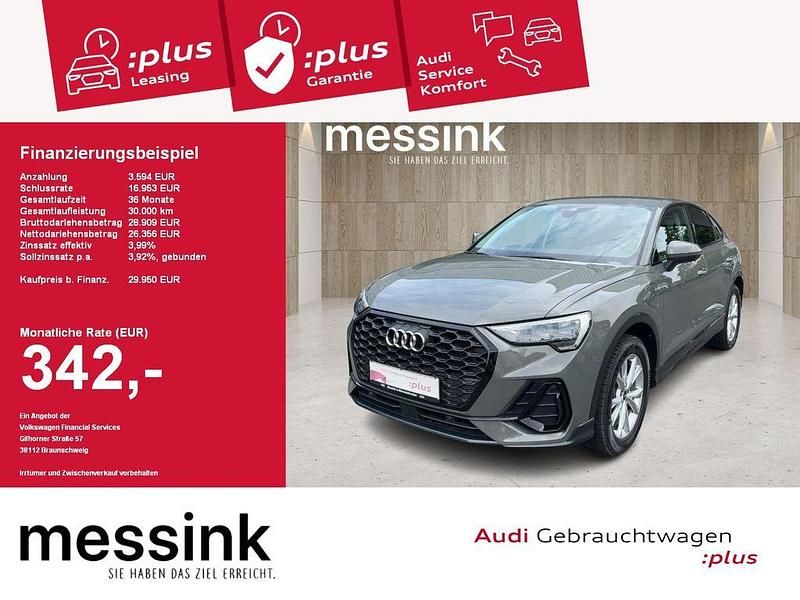 Chronosgrau metallic Gebraucht 2021 Audi Q3 Sportback S-Line SUV | 29.950 € (Guter Preis) - Bild 1/4