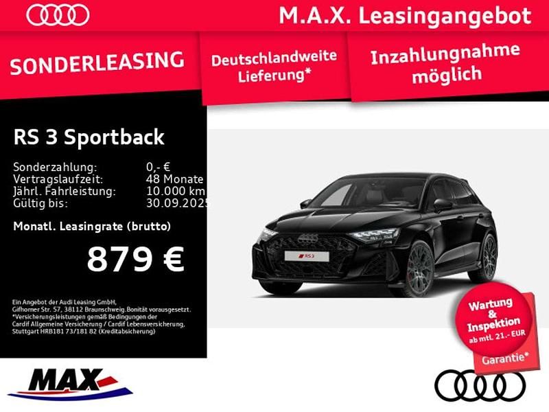 Mythosschwarz metallic Neu 2025 Audi RS3 Kleinwagen | 74.480 € - Bild 1/3