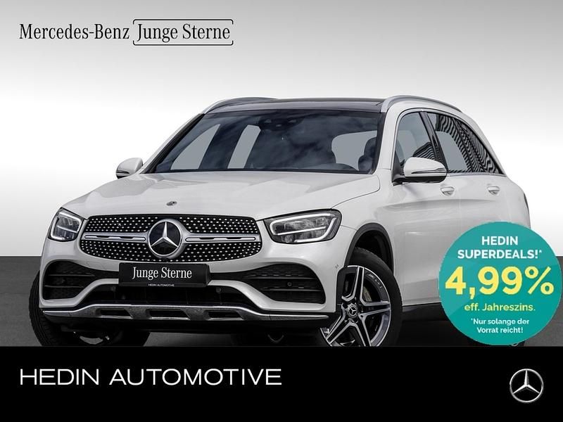 Designo diamantweiß bright Gebraucht 2021 Mercedes GLC300e AMG Limousine | 42.890 € (Fairer Preis) - Bild 1/4