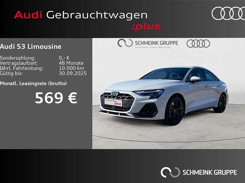 Gletscherweiß metallic Gebraucht 2024 Audi S3 Ambiente Limousine | 49.490 € (Fairer Preis) - Bild 1/3