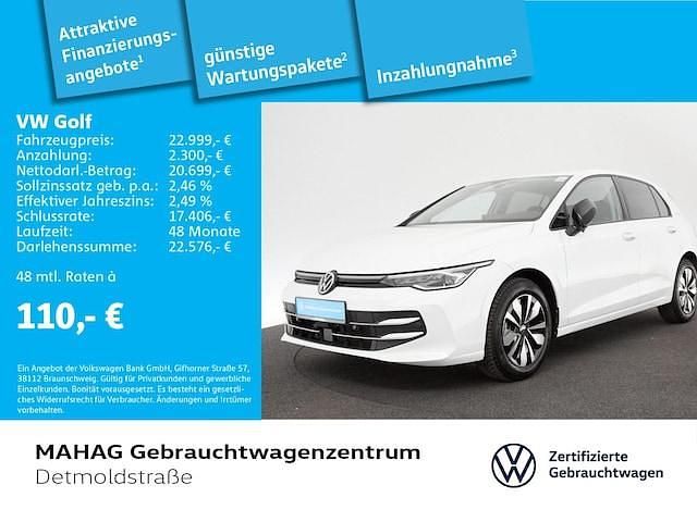 Weiß Gebraucht 2024 VW Golf VIII Goal Kleinwagen | 26.891 € (Superpreis) - Bild 1/2
