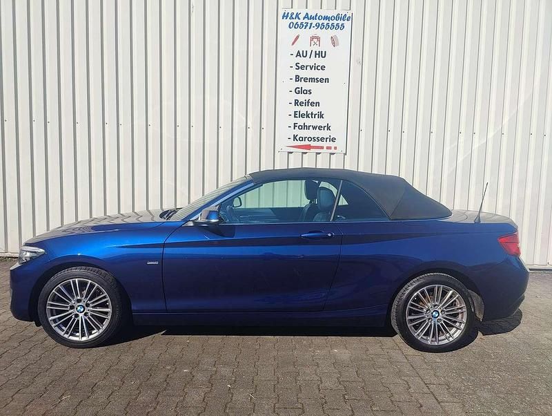 Gebraucht BMW 218 Luxury Line 136 PS (100 kW) 2018 Mediterranblau metallic Cabrio