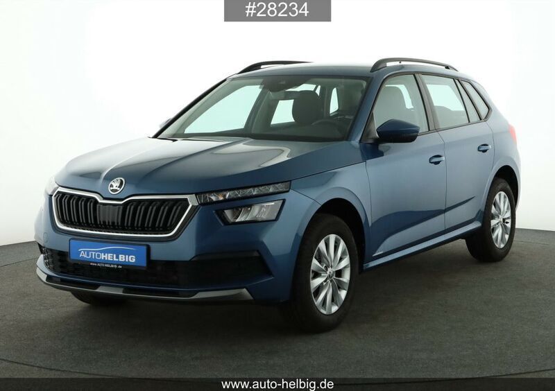 Titanblau metallic Gebraucht 2021 Skoda Kamiq Ambition SUV | 16.990 € (Guter Preis) - Bild 1/4