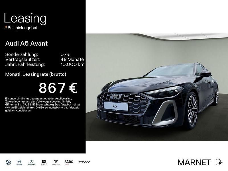 Mythosschwarz metallic Gebraucht 2025 Audi A5 Sport Coupé | 72.999 € (Fairer Preis) - Bild 1/4