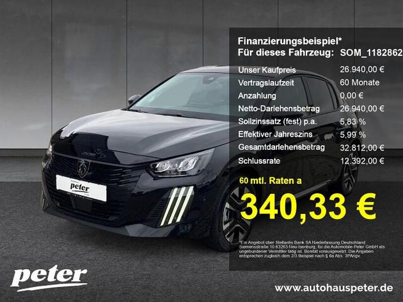 Schwarz Gebraucht 2025 Peugeot 208 Kleinwagen | 26.940 € - Bild 1/4