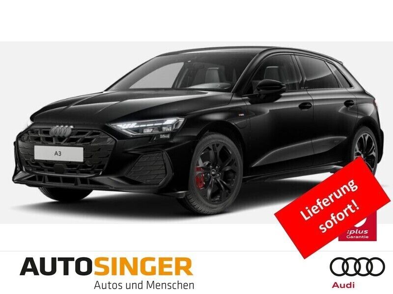 Schwarz Gebraucht 2022 Audi A3 Sportback e-tron S-Line Kleinwagen | 50.580 € - Bild 1/4