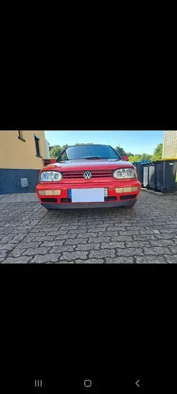 Brugt VW Golf Cabriolet 75 HK (55 kW) 1995 Rød Cabriolet