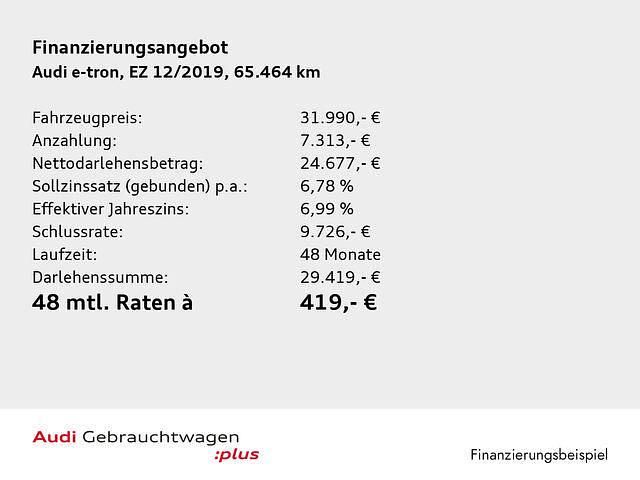 Gebraucht Audi e-tron Advanced 300 kW (408 PS) 2019 Brillantschwarz SUV