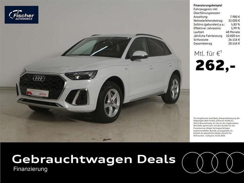 Gebraucht Audi Q5 S-Line 204 PS (150 kW) 2023 Gletscherweiß metallic SUV