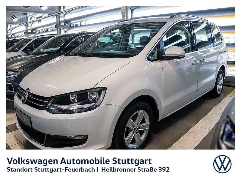 Pure white Gebraucht 2021 VW Sharan Comfortline Van / Kleinbus | 24.830 € (Guter Preis) - Bild 1/4