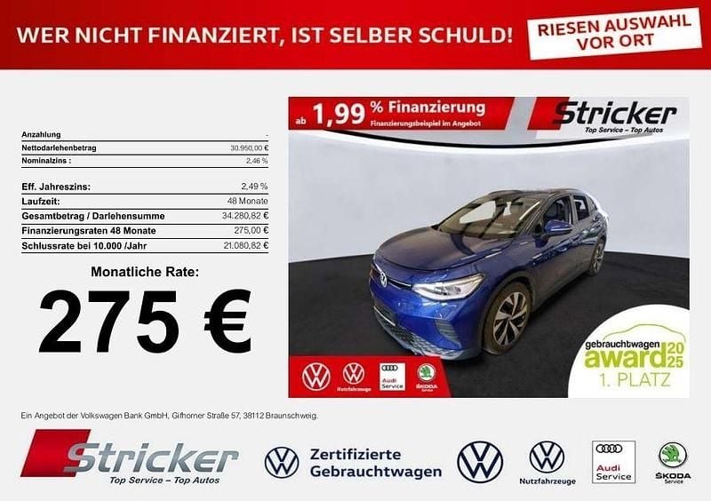 Gebraucht VW ID.4 Pro 150 kW (204 PS) 2024 Blue dusk metallic SUV