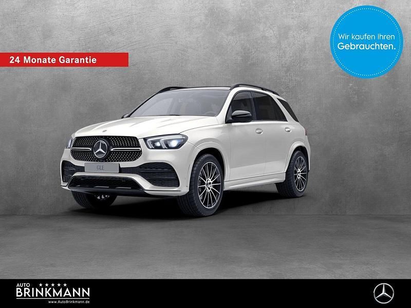 Manufaktur diamantweiß bright Gebraucht 2022 Mercedes GLE400 Night SUV | 78.540 € (Teuer) - Bild 1/4