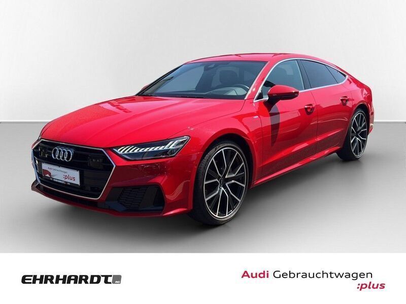 Rot Gebraucht 2022 Audi A7 Sportback S-Line Kleinwagen | 54.990 € (Teuer) - Bild 1/4